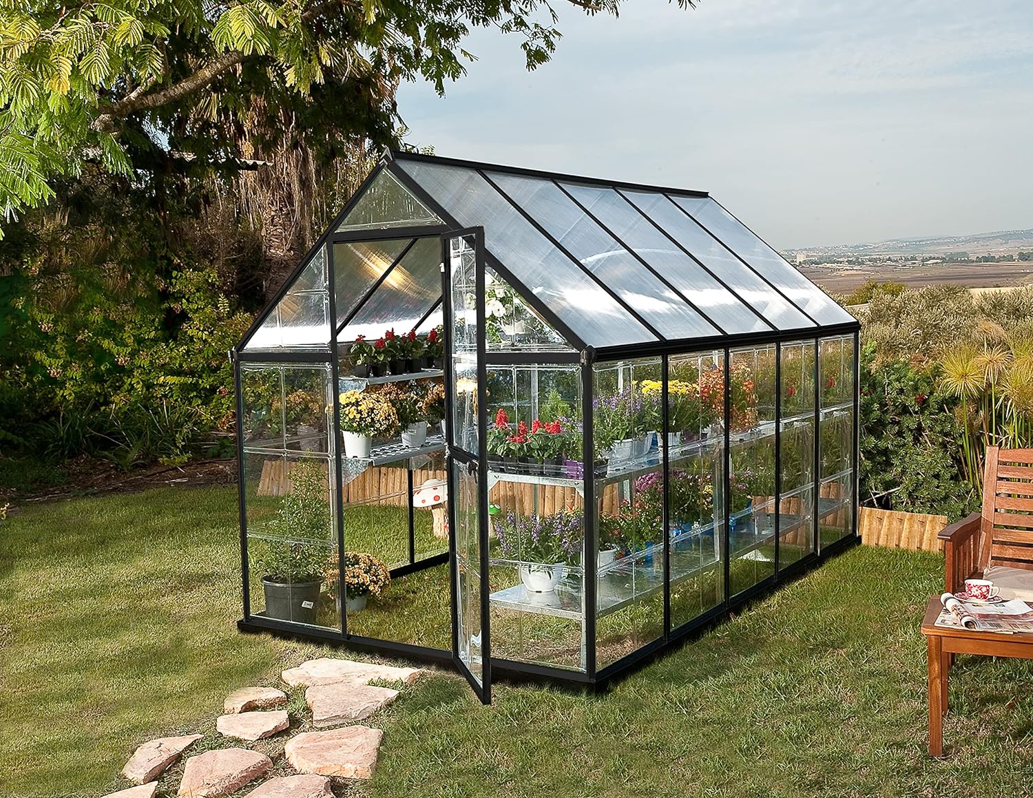 Palram - Canopia Hybrid Lean-to Greenhouse