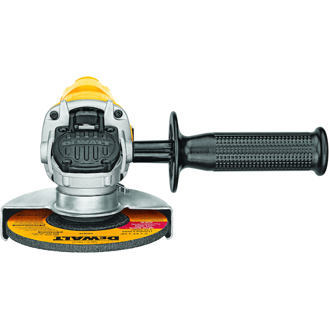 Dewalt 4 1/2-in Corded Small Angle Grinder with One-Touch Guard – 7-Amp Motor – 12000 RPM – Slide Switch – Quick Change