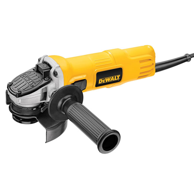Dewalt 4 1/2-in Corded Small Angle Grinder with One-Touch Guard – 7-Amp Motor – 12000 RPM – Slide Switch – Quick Change