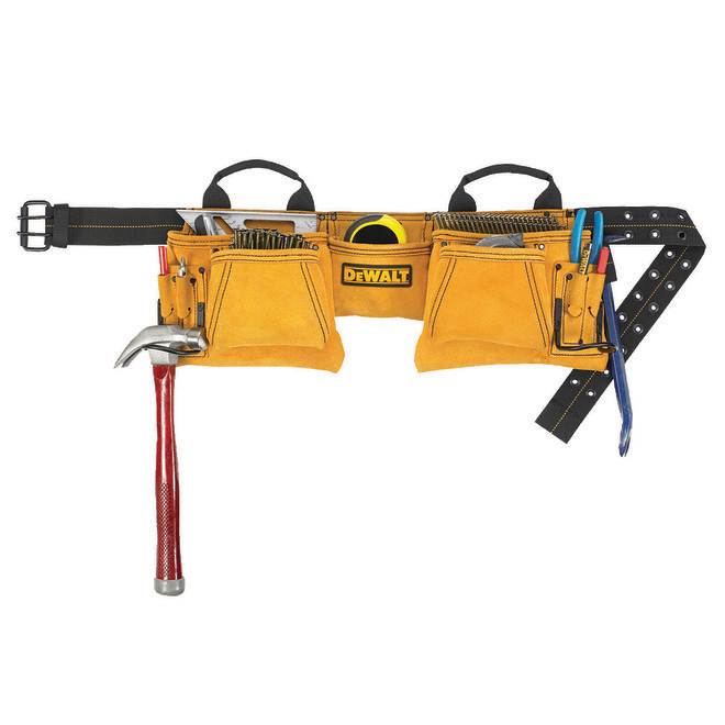 Dewalt Carpenter Apron – 12 Pockets – Suede – 2-in