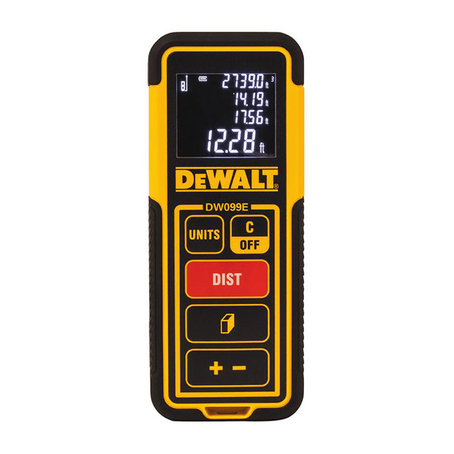 Dewalt Laser Distance Measurer – 100′ Range