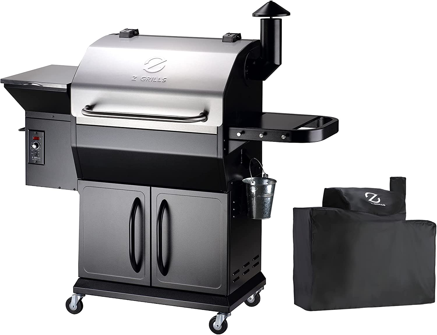 Z GRILLS Wood Pellet Grill & Smoker, Cooking Area, 573 sq.in, 6002E