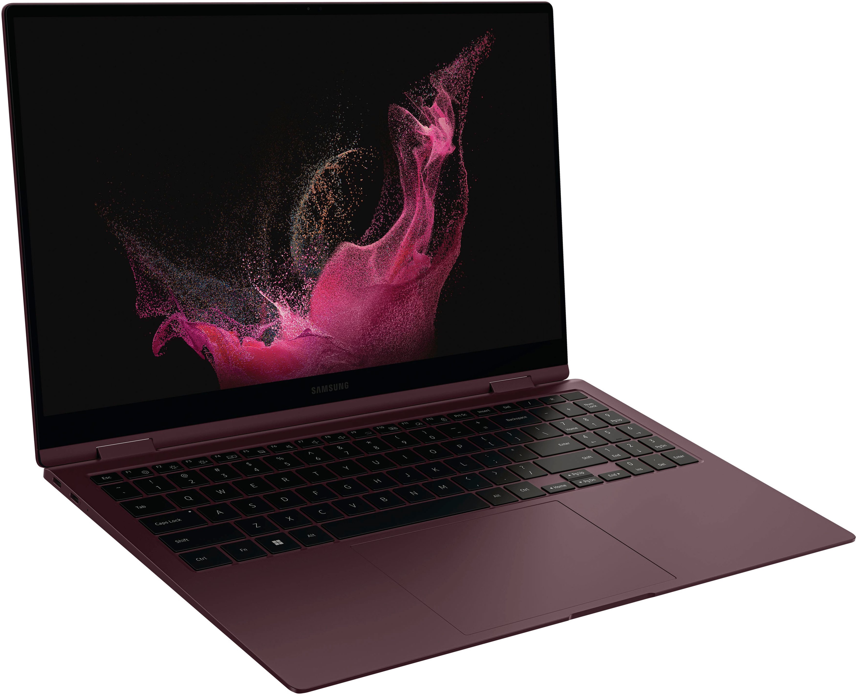 Samsung - Galaxy Book2 Pro 360 2-in-1 15.6” AMOLED Touch Screen Laptop - Intel 12th Gen Evo Core i7 - 16GB DDR5 Memory – 1TB SSD - Burgundy