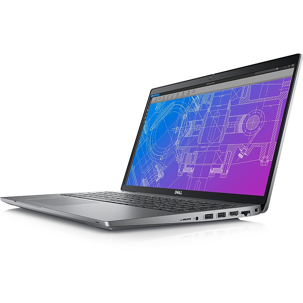 Dell - Precision 3000 15.6" Laptop - Intel Core i7 - Memory - NVIDIA T550 - 512 GB SSD - Titan Gray