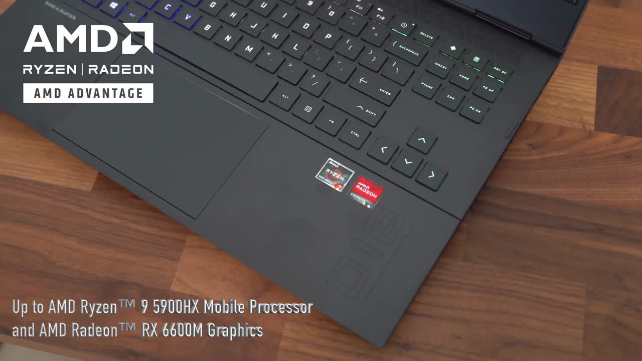 HP OMEN - AMD Advantage Edition 16.1" Gaming Laptop - AMD Ryzen 7 6800H - 16GB Memory - AMD Radeon RX 6650M - 1TB SSD - Mica Silver