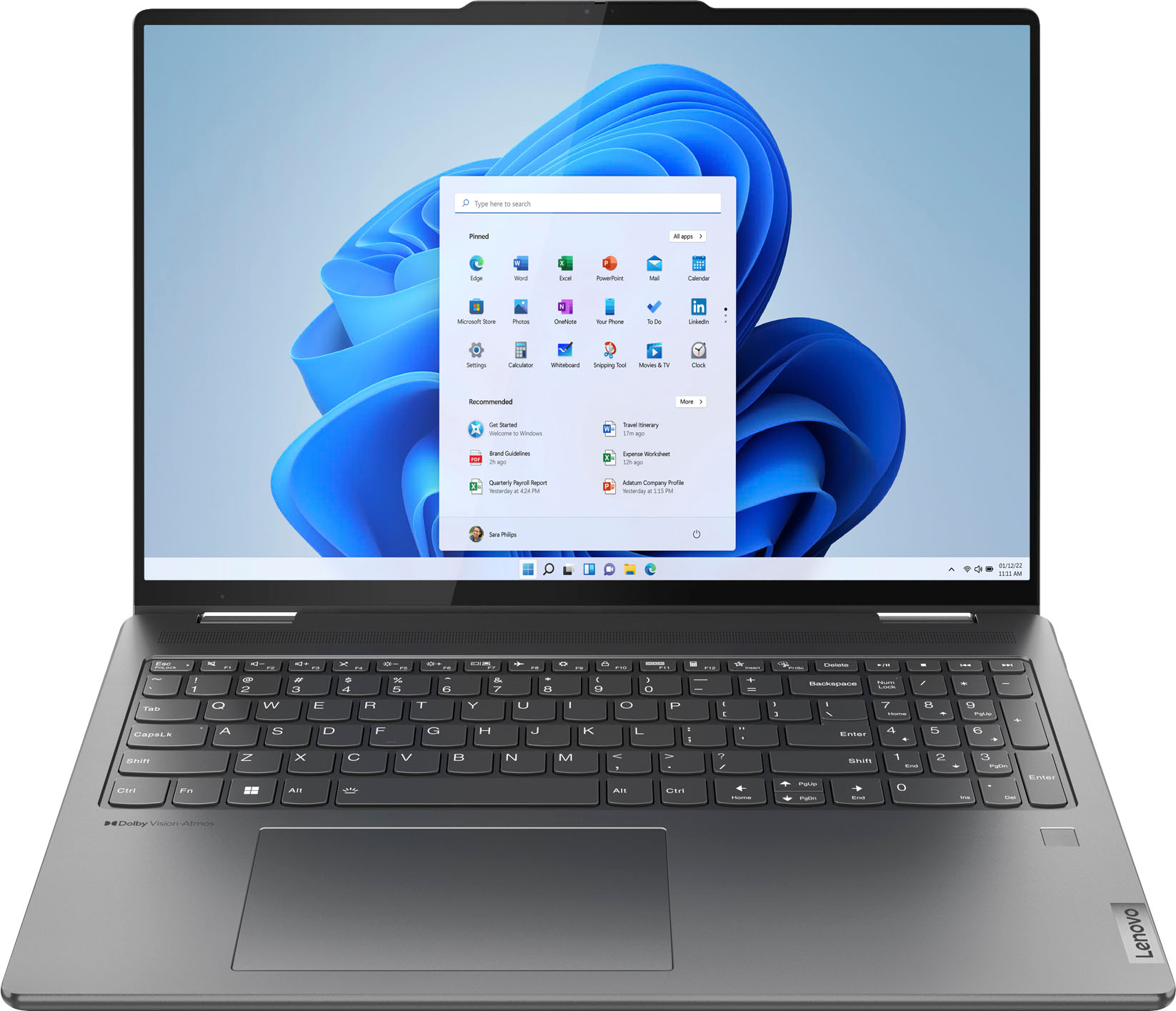 Lenovo - Yoga 7i 16" WUXGA 2 in 1 Touch-Screen Laptop - Intel Core i7-1355U - 16GB Memory - 512GB SSD - Storm Grey