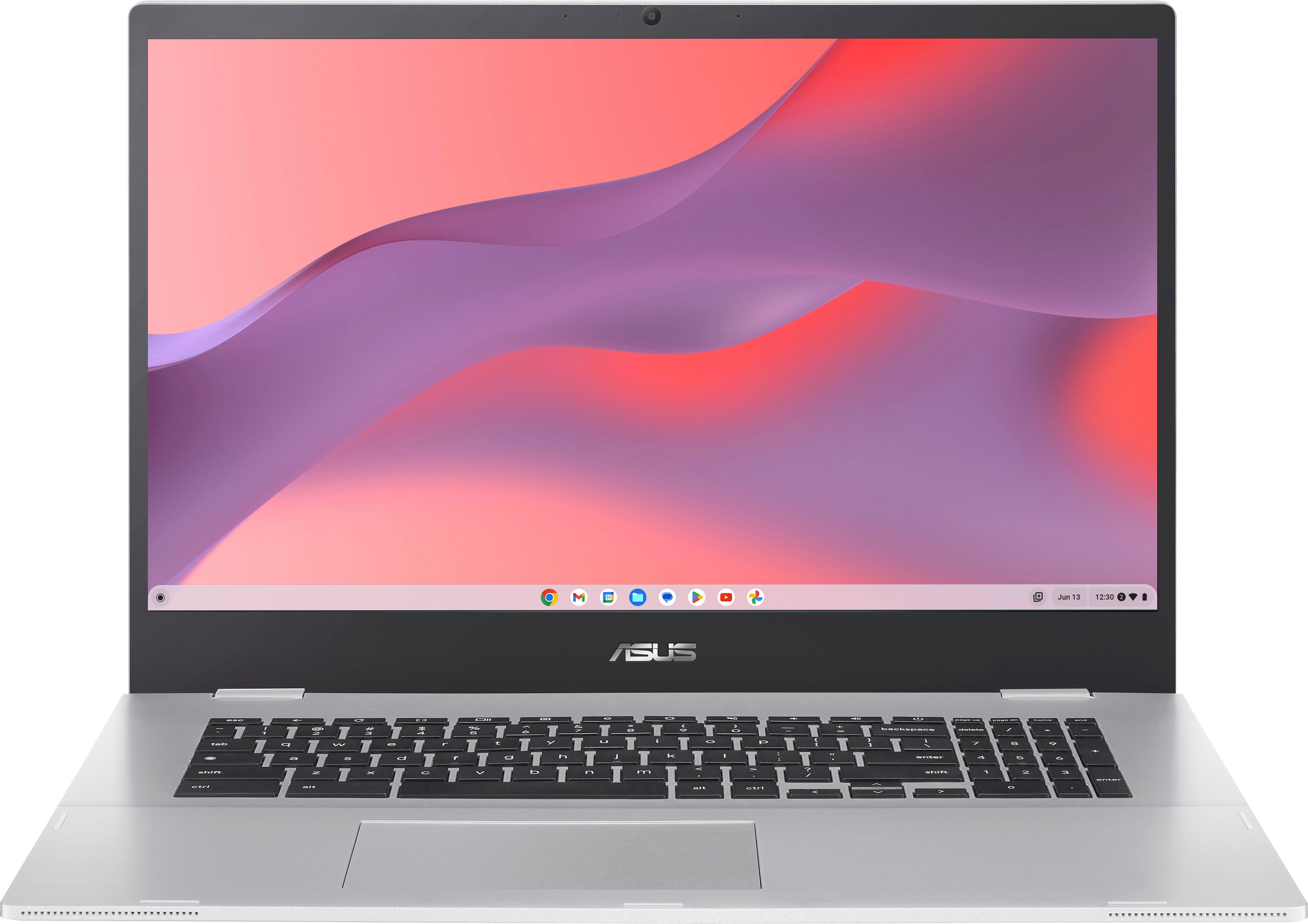 ASUS - 17.3" Chromebook - Intel Celeron N4500 - 4GB Memory - 64GB eMMC - Transparent Silver