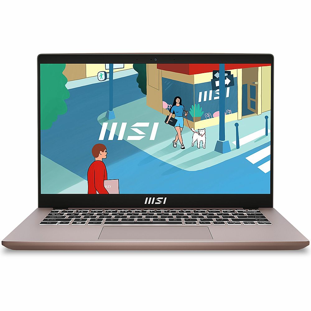 MSI - Modern 14 C13M 14" Laptop - Intel Core i5-1335U with 16GB Memory - 512 GB SSD - Beige Rose