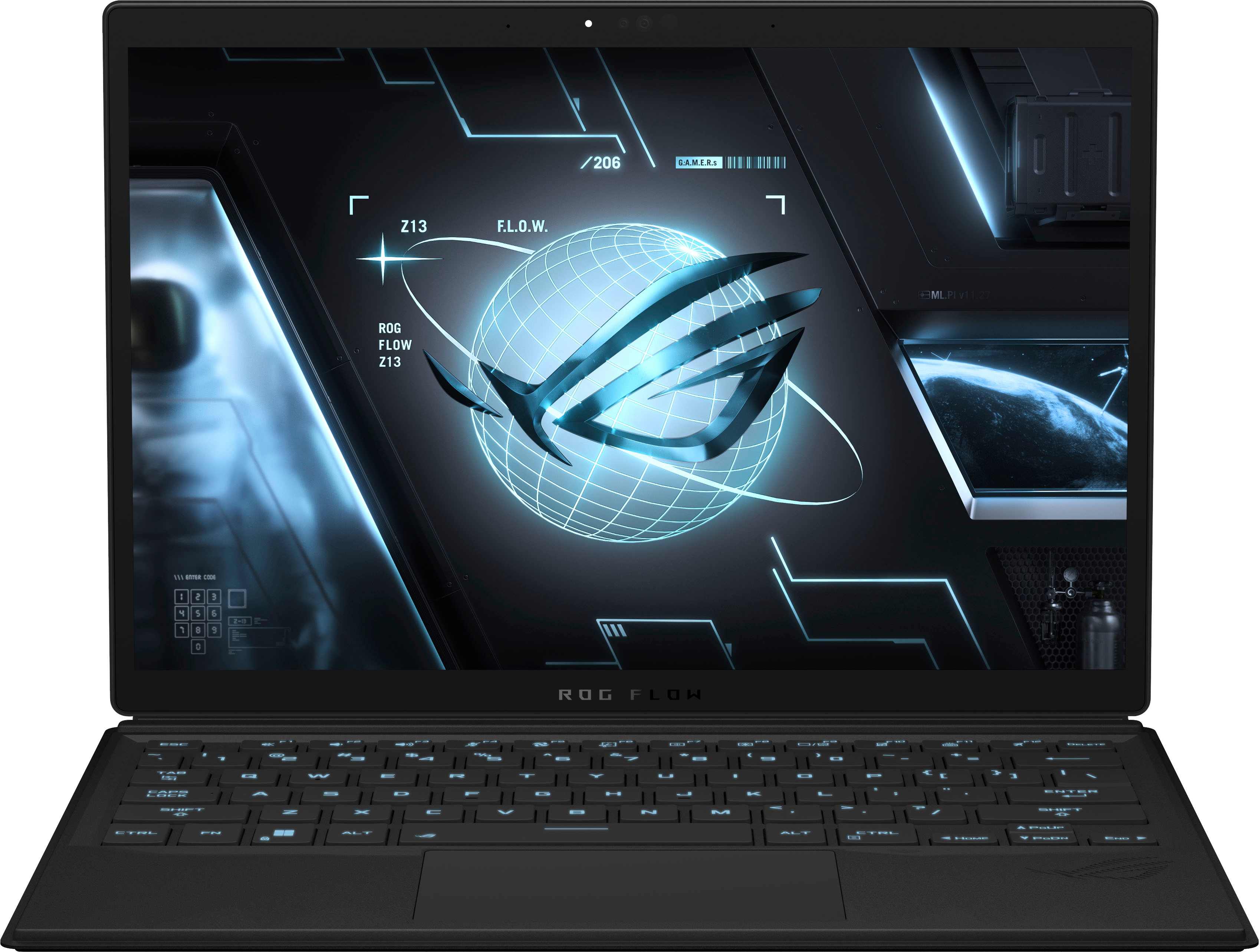 ASUS - ROG 13.4" Touchscreen Gaming Tablet WQXGA-Intel Core i9 with 16GB Memory-NVIDIA GeForce RTX 4060 V8G Graphics-1TB SSD - Black