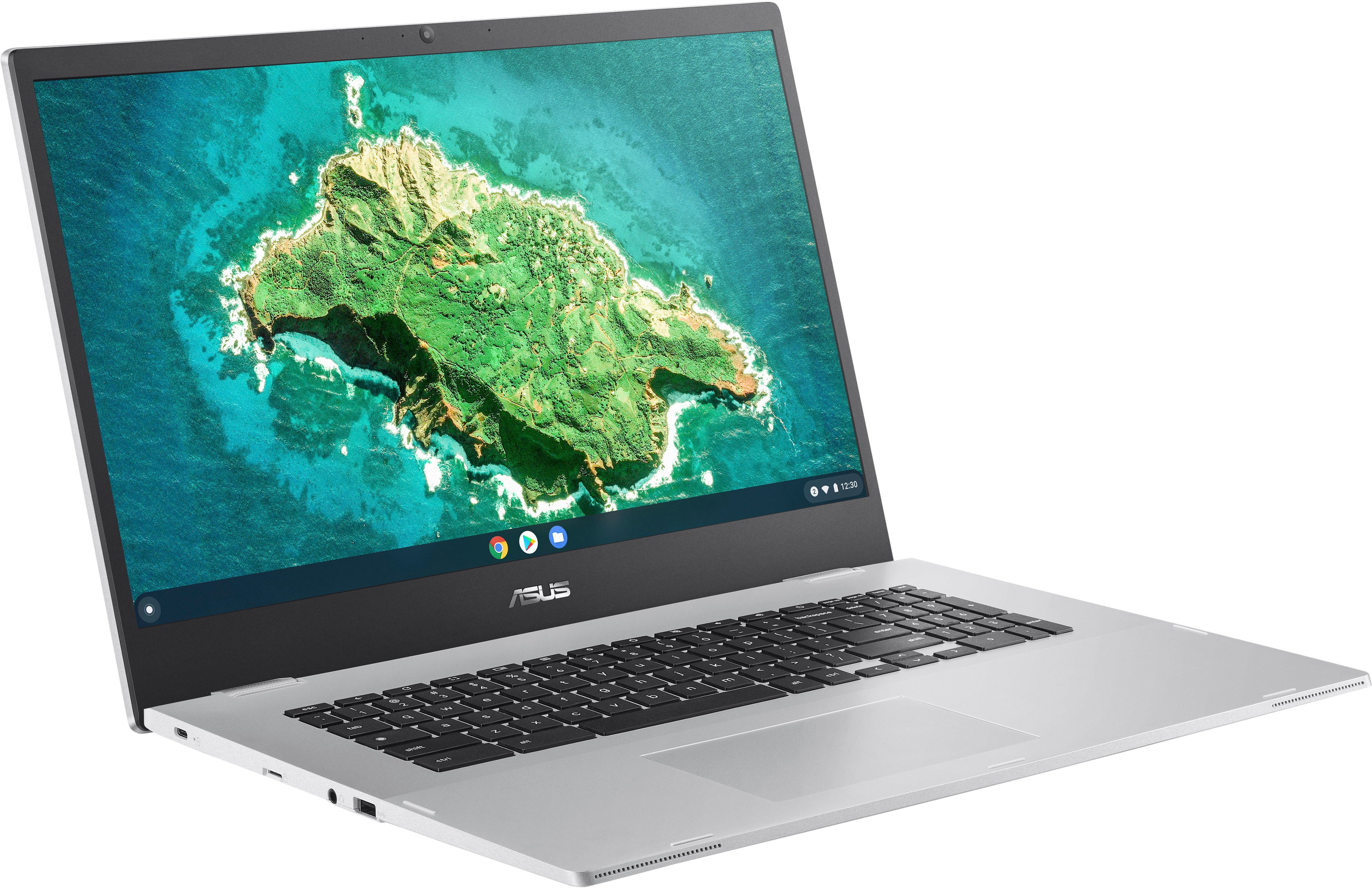 ASUS - 17.3" Chromebook - Intel Celeron N4500 with 4GB Memory - 64GB eMMC