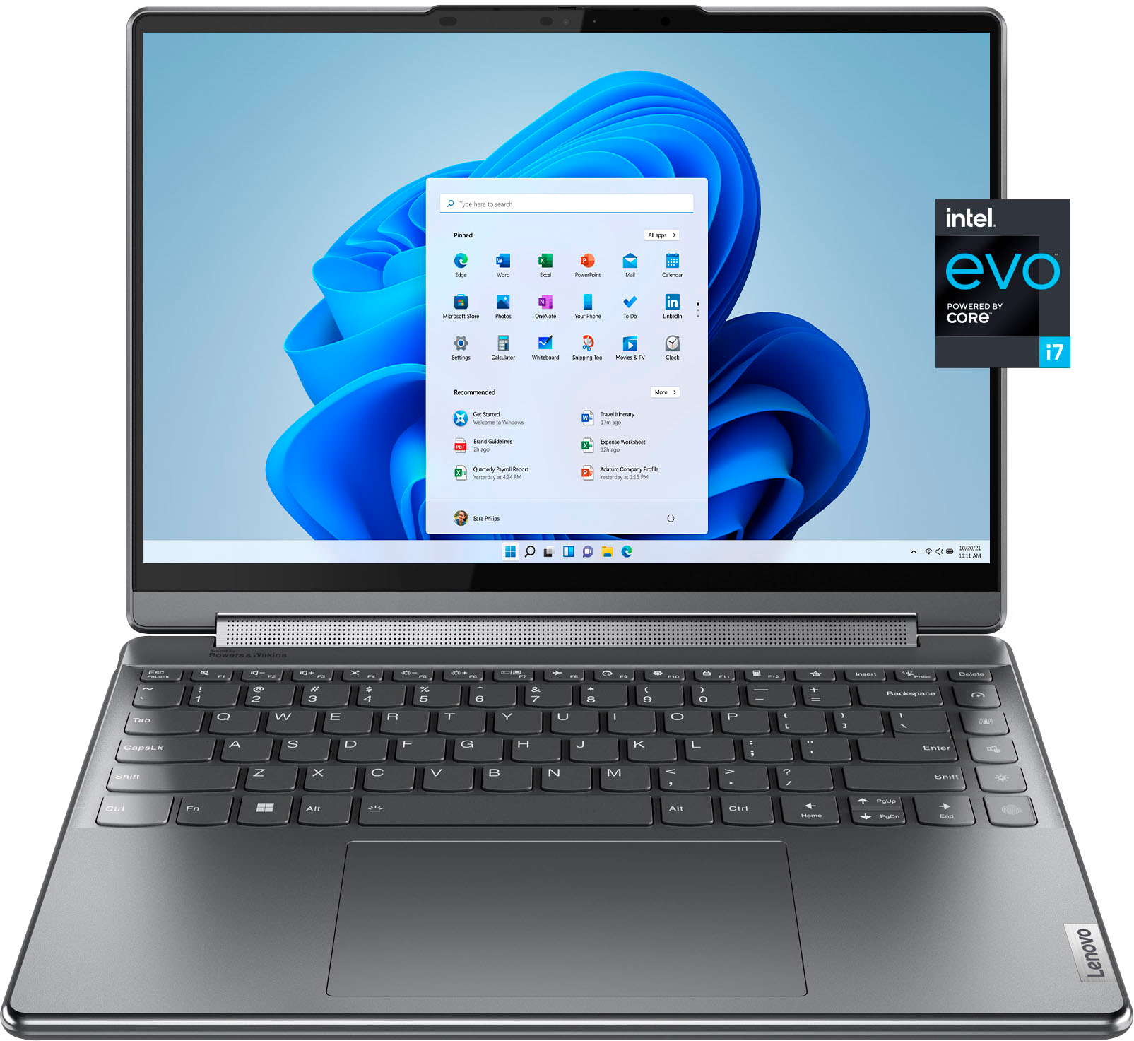 Lenovo - Yoga 9i 2-in-1 14" 4K OLED Touch Laptop with Pen - Intel Evo Platform - Core i7-1360P with 16GB Memory - 1TB SSD - Storm Grey