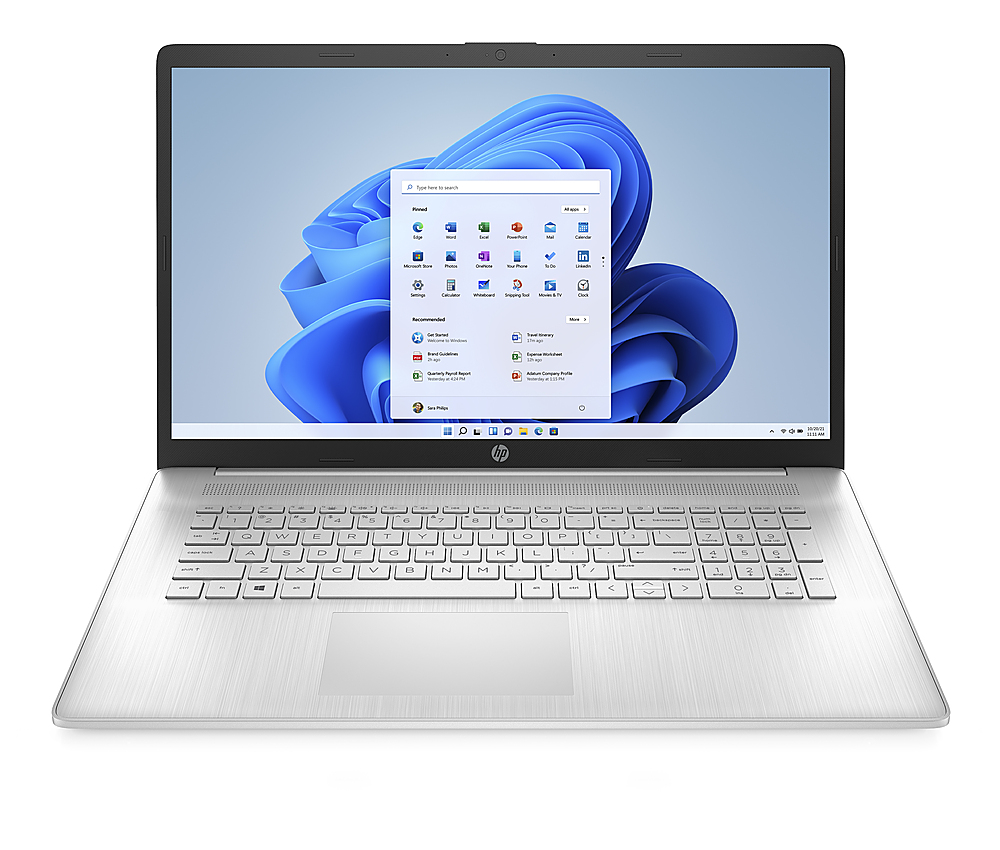HP - 17.3" Laptop - Intel Pentium Silver N5030 - 4GB Memory - 256GB SSD - Natural Silver