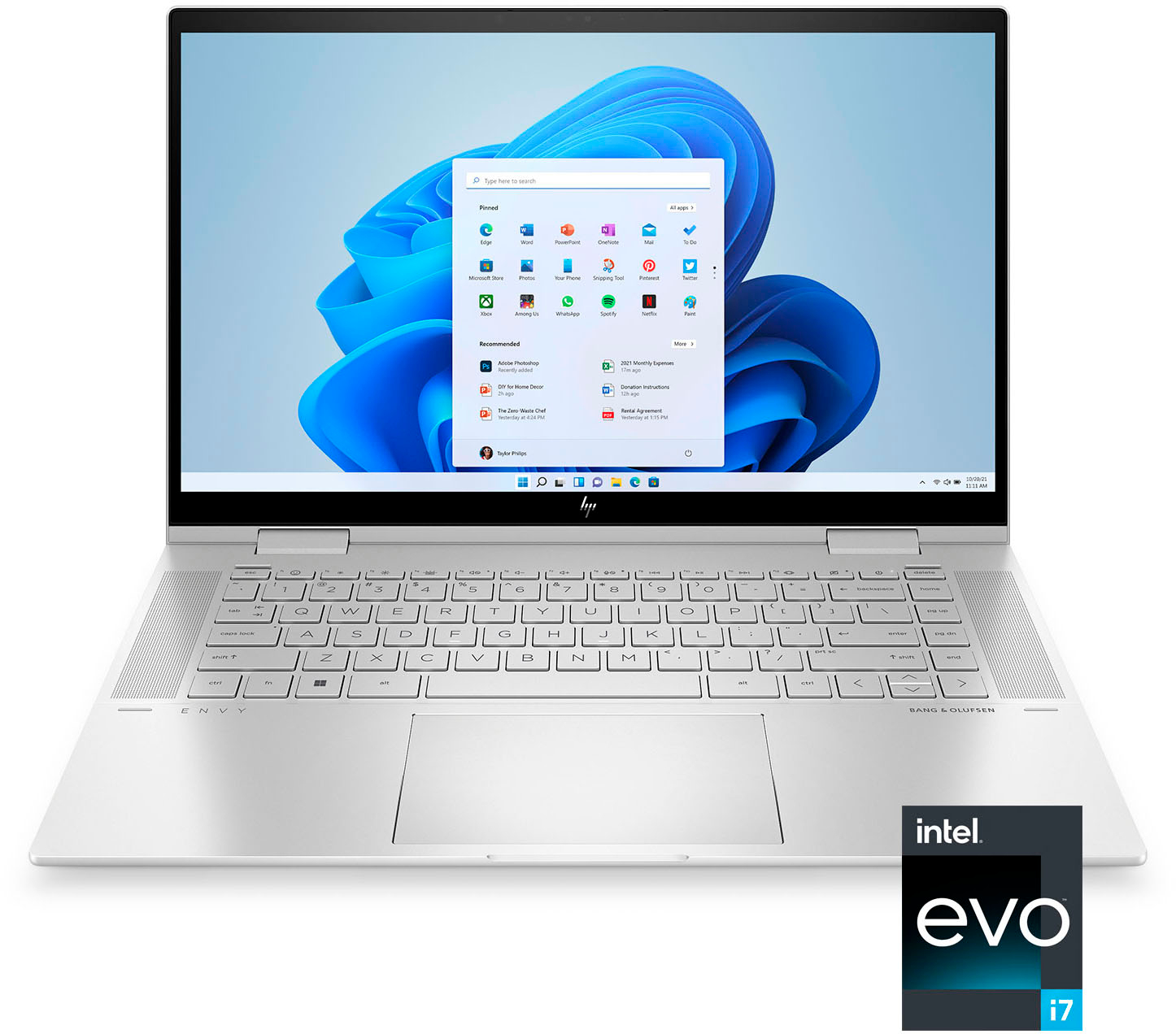 HP - ENVY x360 2-in-1 15.6" Touch-Screen Laptop - Intel Evo Platform - Core i7 - 16GB Memory - 512GB SSD - Natural Silver