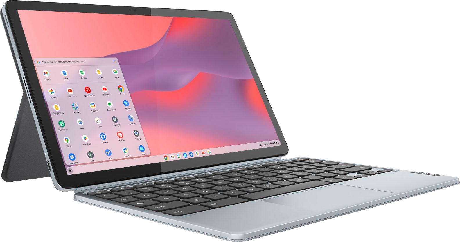 Lenovo - IdeaPad Duet 3 Chromebook - 11.0" (2000x1200) Touch 2-in-1 Tablet - Snapdragon 7cG2 - 4G RAM - 128G eMMC - with Keyboard - Misty Blue