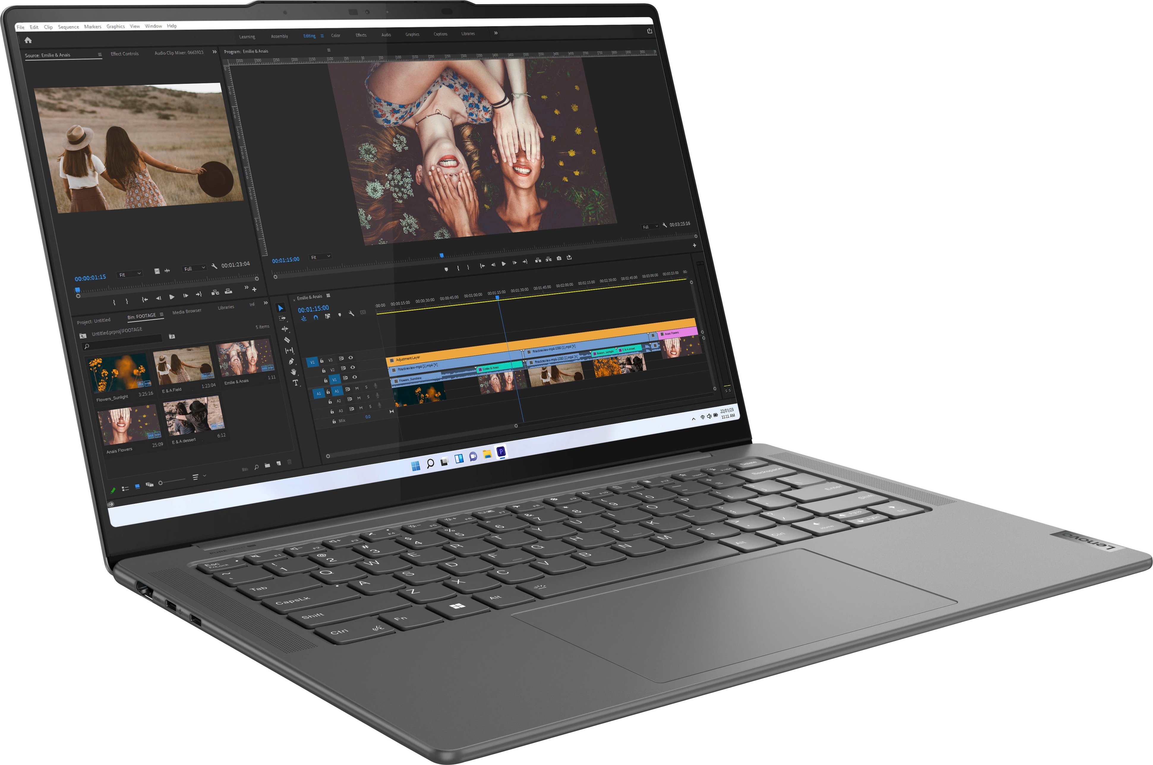 Lenovo - Slim Pro 7 14" 90Hz 2.5K Touch-Screen Laptop -AMD Ryzen 7 7735HS - NVIDIA GeForce RTX 3050 with 16GB Memory - 512GB SSD - Storm Grey