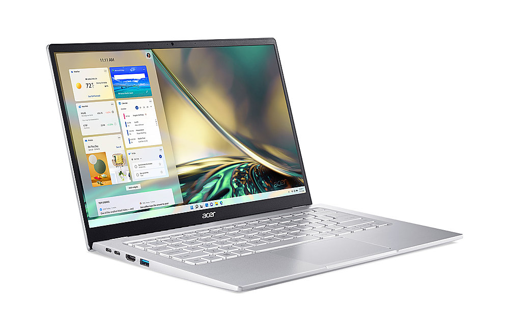 Acer - Swift 3 - 14" 1920 x 1080 100% sRGB Laptop - AMD Ryzen 5 5625U - 16GB LPDDR4X – 512GB SSD - Wi-Fi 6E - Silver - Silver