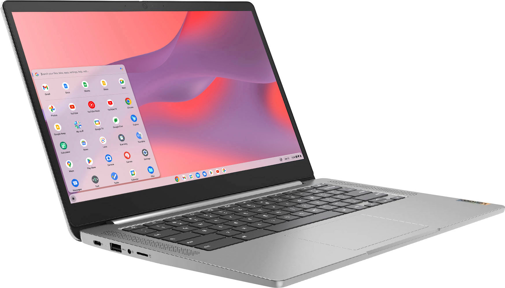 Lenovo - Chromebook 3 14" Touch Laptop - Mediatek MT8183 - 4GB Memory - 64GB eMMC - Arctic Grey