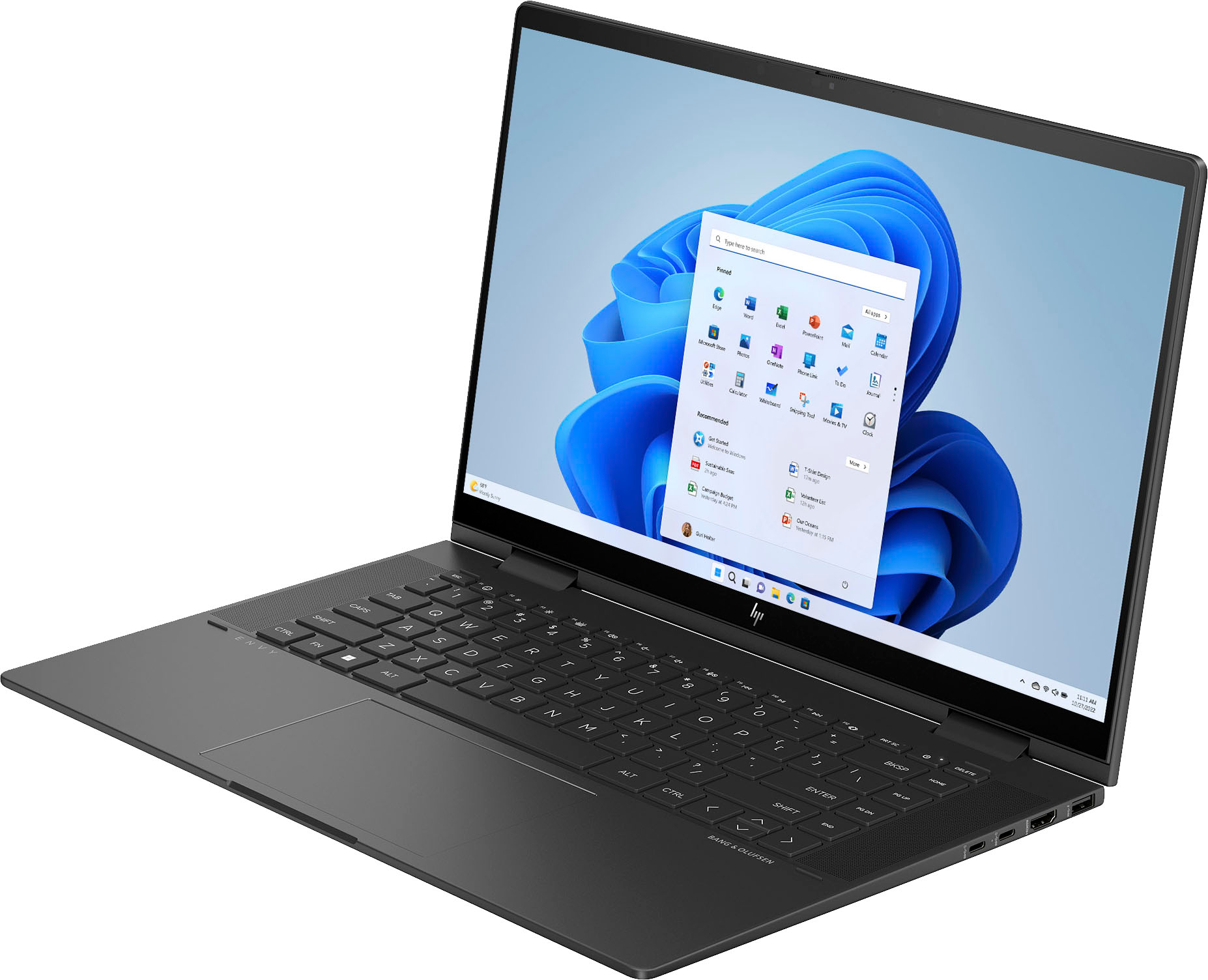 HP - ENVY 2-in-1 15.6" Full HD Touch-Screen Laptop - AMD Ryzen 7 7730U - 16GB Memory - 512GB SSD - Nightfall Black