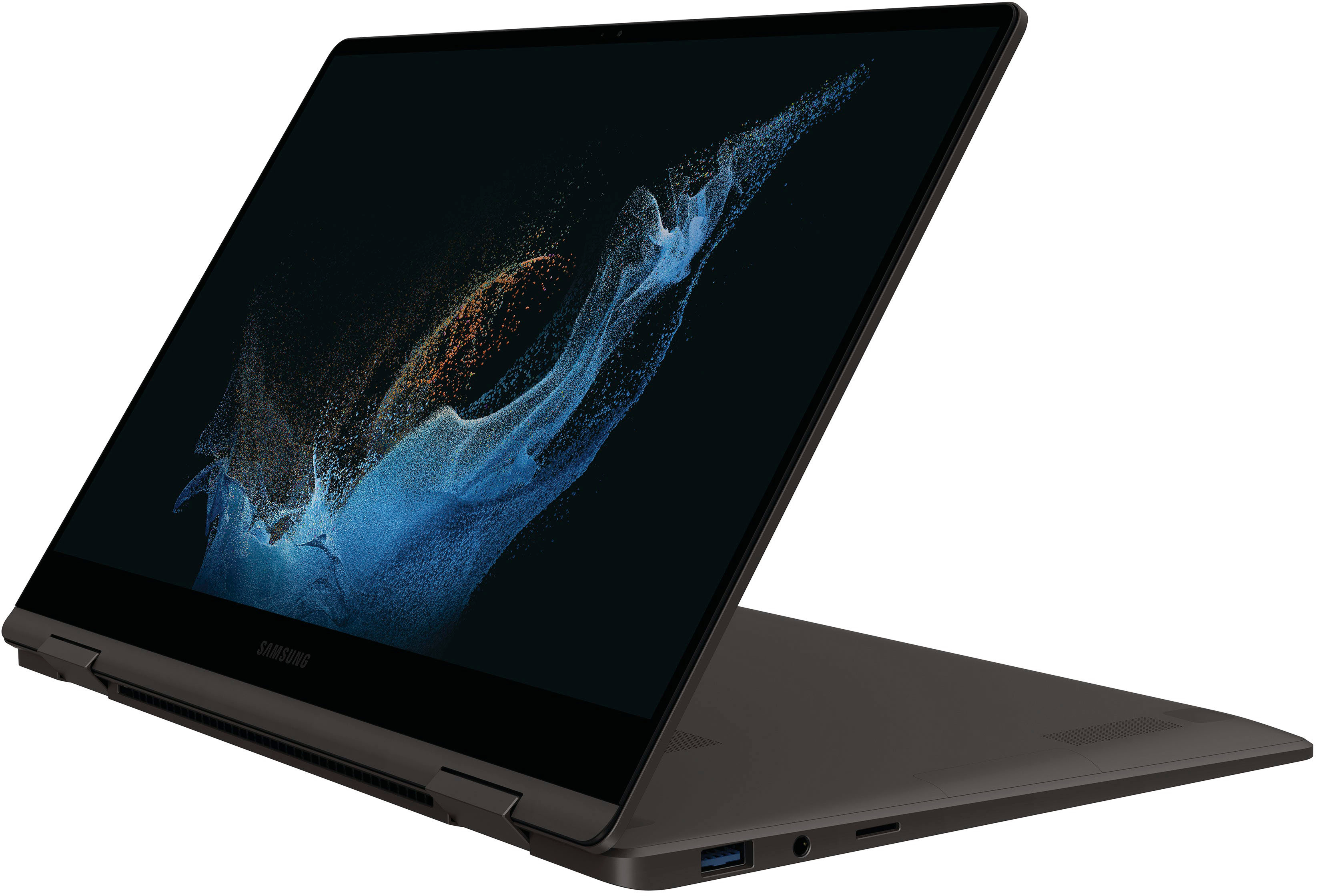 Samsung - Galaxy Book2 360 13.3" AMOLED Touch Screen Laptop -Intel 12th Gen Core i5 Evo Platform - 8GB Memory - 256GB SSD - Graphite