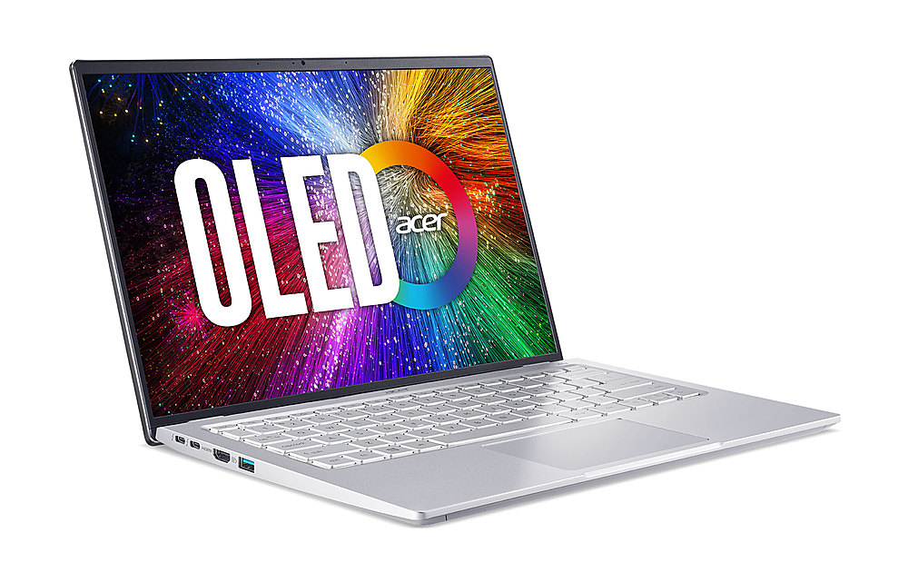 Acer - Swift 3 -14" OLED WQXGA Laptop- -12th Gen Intel Core i7 12700H-Iris Xe Graphics-16GB LPDDR5-1TB Gen 4 SSD - Gray