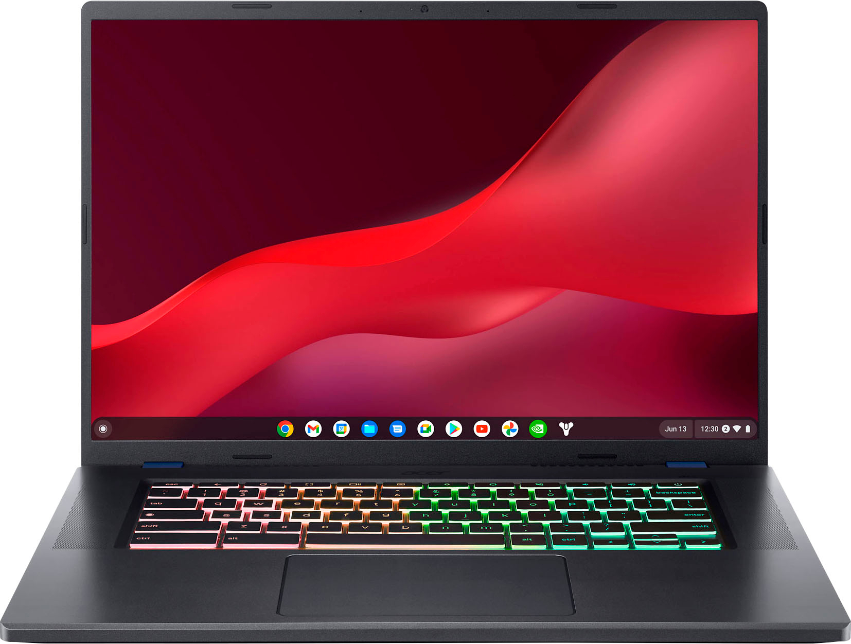 Acer - Chromebook 516 GE Cloud Gaming Chromebook - 16" 2560x1600 120Hz - Intel Core i5-1240P - 8GB RAM - 256GB SSD - RGB KB - Titanium Gray