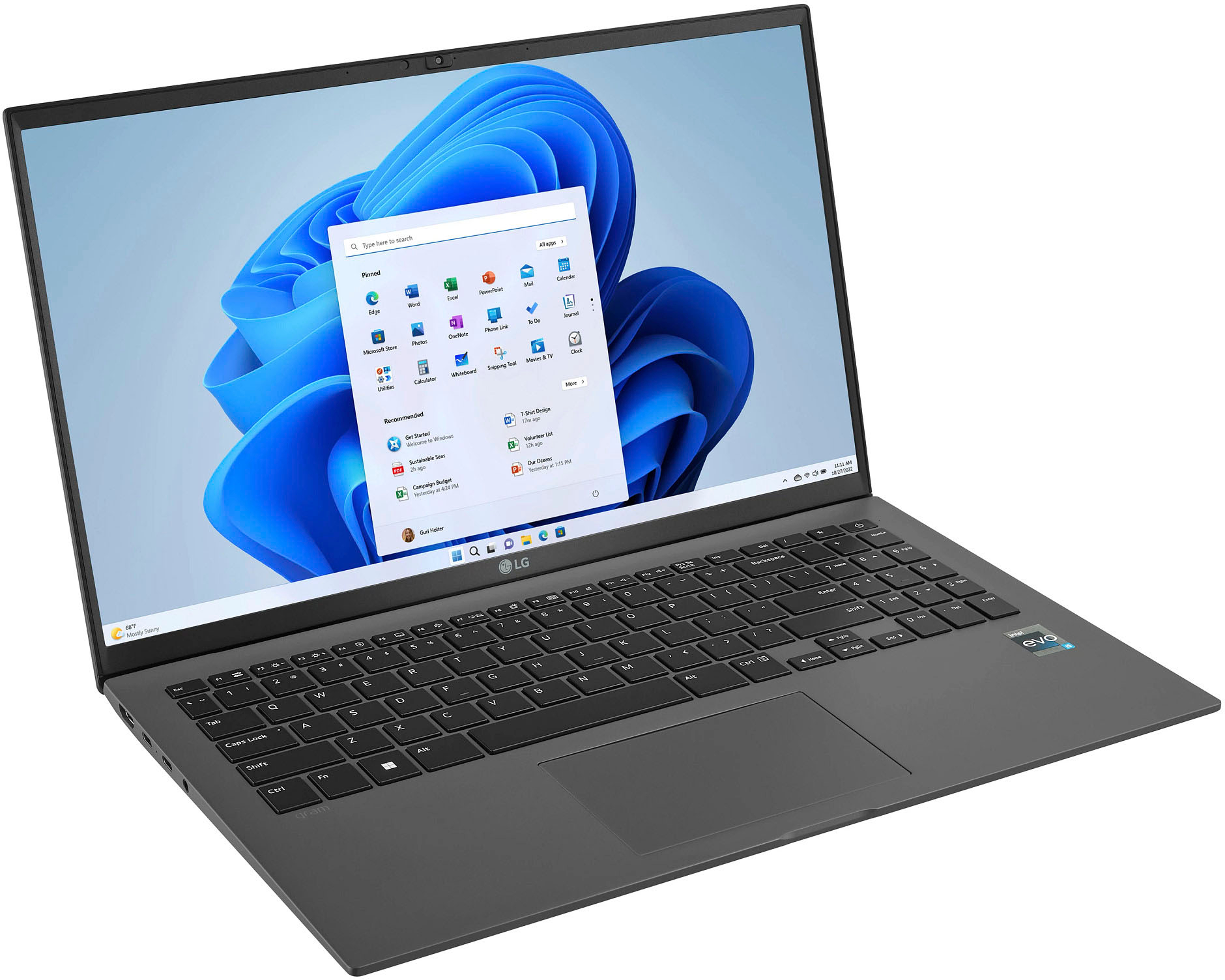 LG - gram 15” Laptop - Intel Evo Platform 13th Gen Intel Core i7 with 32GB RAM - 1TB NVMe SSD