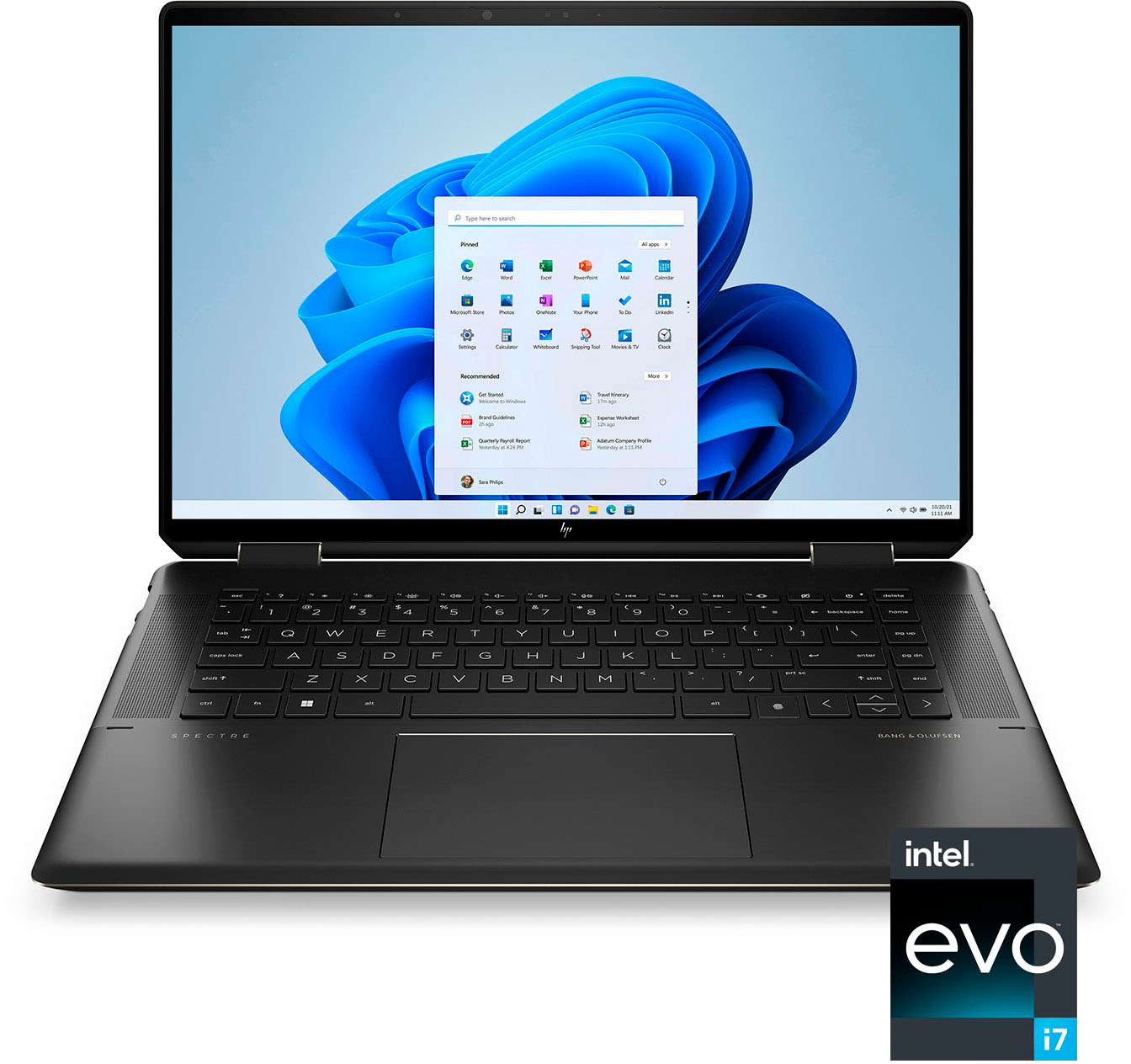 HP - Spectre 2-in-1 16" UHD+ Touch-Screen Laptop - Intel Evo Platform - Core i7 - 16GB Memory - Intel Arc A370M - 1TB SSD - Nightfall Black