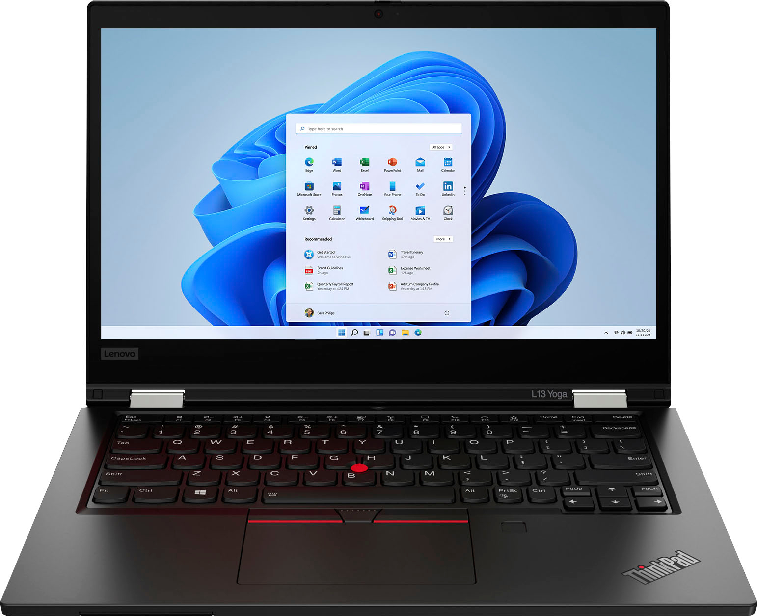 Lenovo - ThinkPad L13 Yoga Gen 2 2-in-1 13.3" FHD (1920 x 1080) Touch Laptop - Ryzen 5 Pro 5650U - 8GB Memory - 512GB SSD - Black