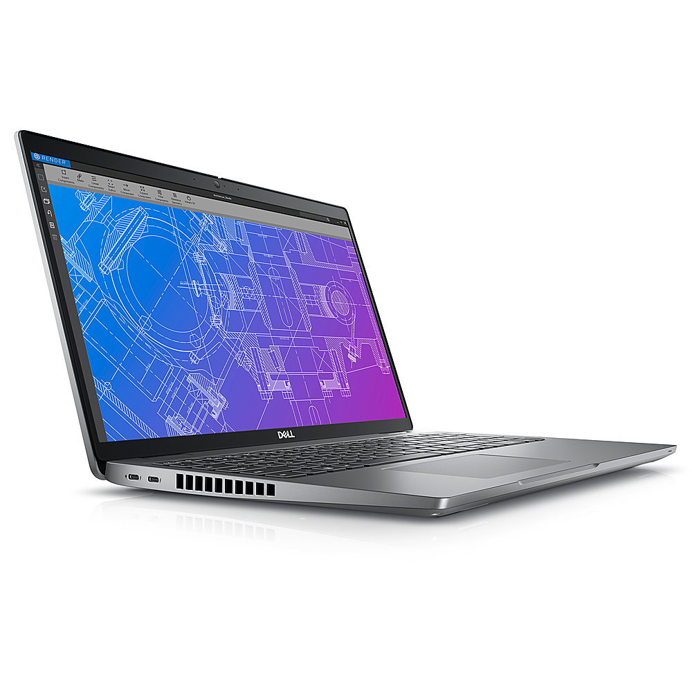 Dell - Precision 3000 15.6" Laptop - Intel Core i5 - Memory - NVIDIA T550 - 256 GB SSD - Titan Gray
