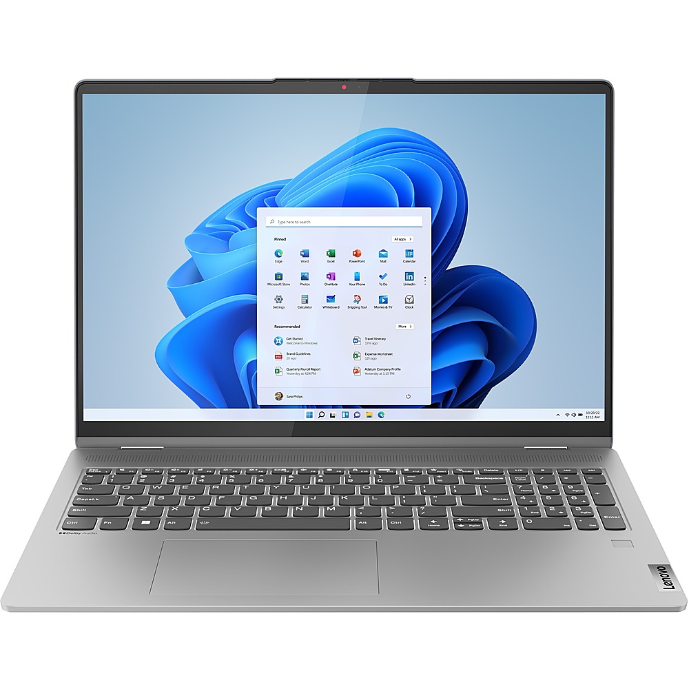 Lenovo - IdeaPad Flex 5 2-in-1 16" Touch-Screen Laptop - Intel Core i5 with 8GB Memory - 512 GB SSD - Arctic Gray
