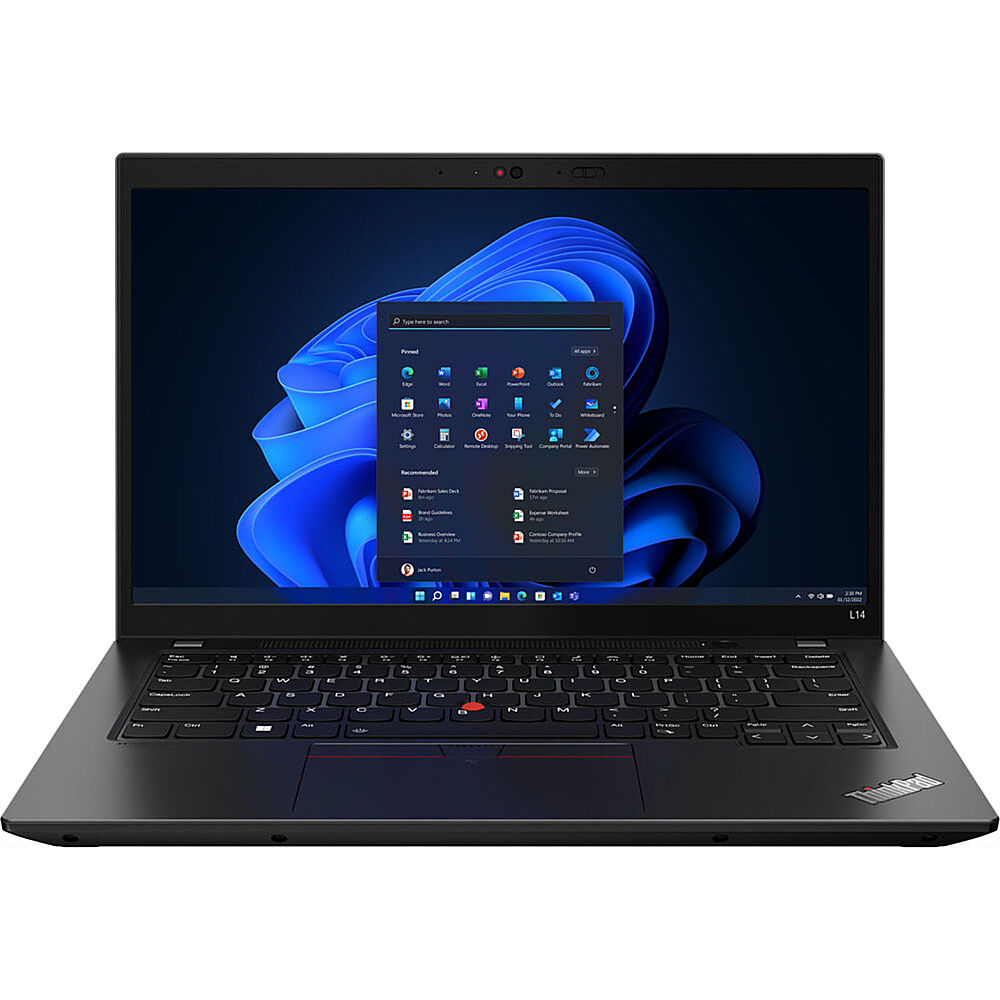Lenovo - ThinkPad L14 Gen 3 14" Touch-Screen Notebook - AMD Ryzen 5 PRO 5675U - 8GB Memory - 256GB SSD - Thunder Black