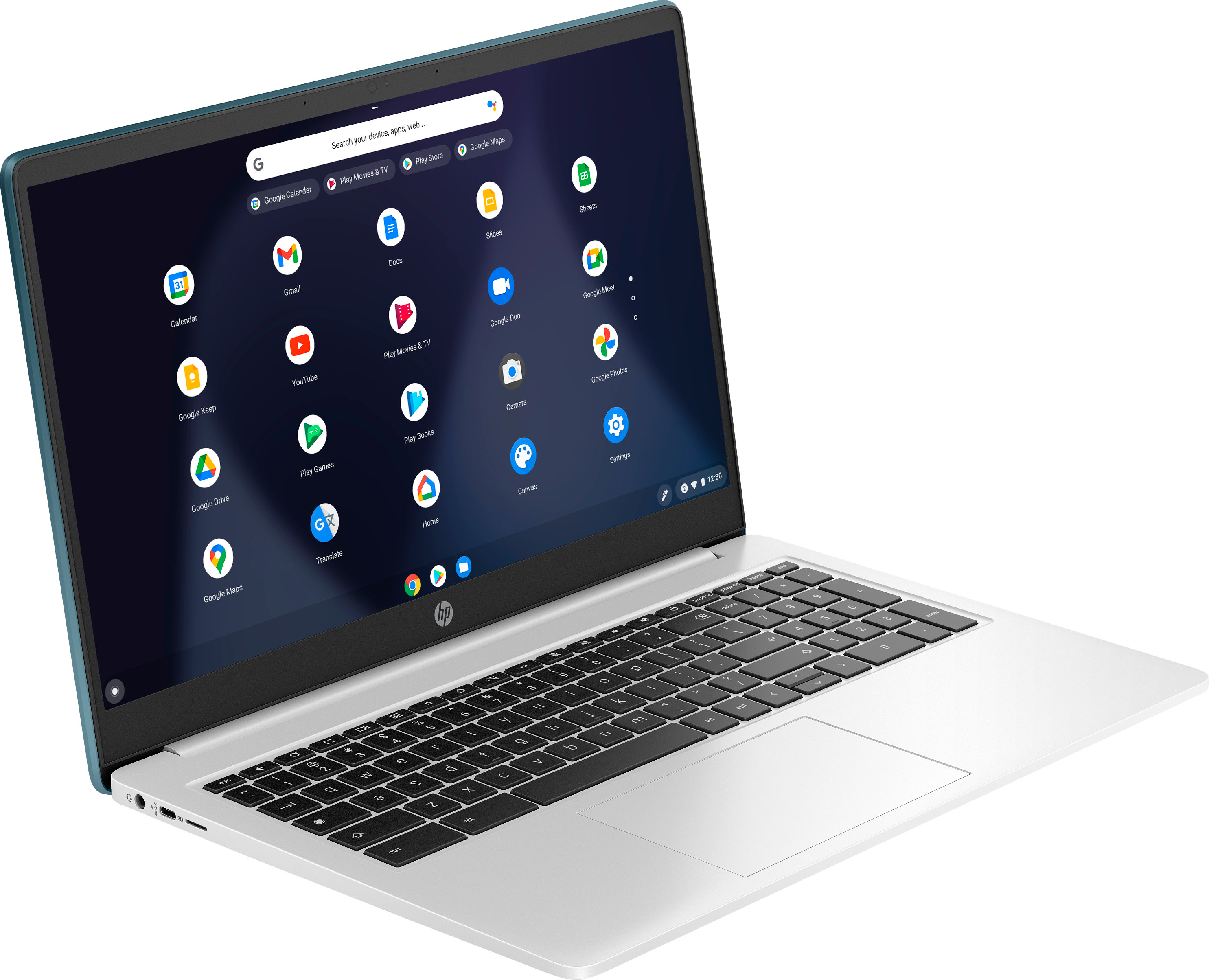 HP - 15.6" Chromebook - Intel Pentium Silver - 8GB Memory - 64GB eMMC - Mineral Silver