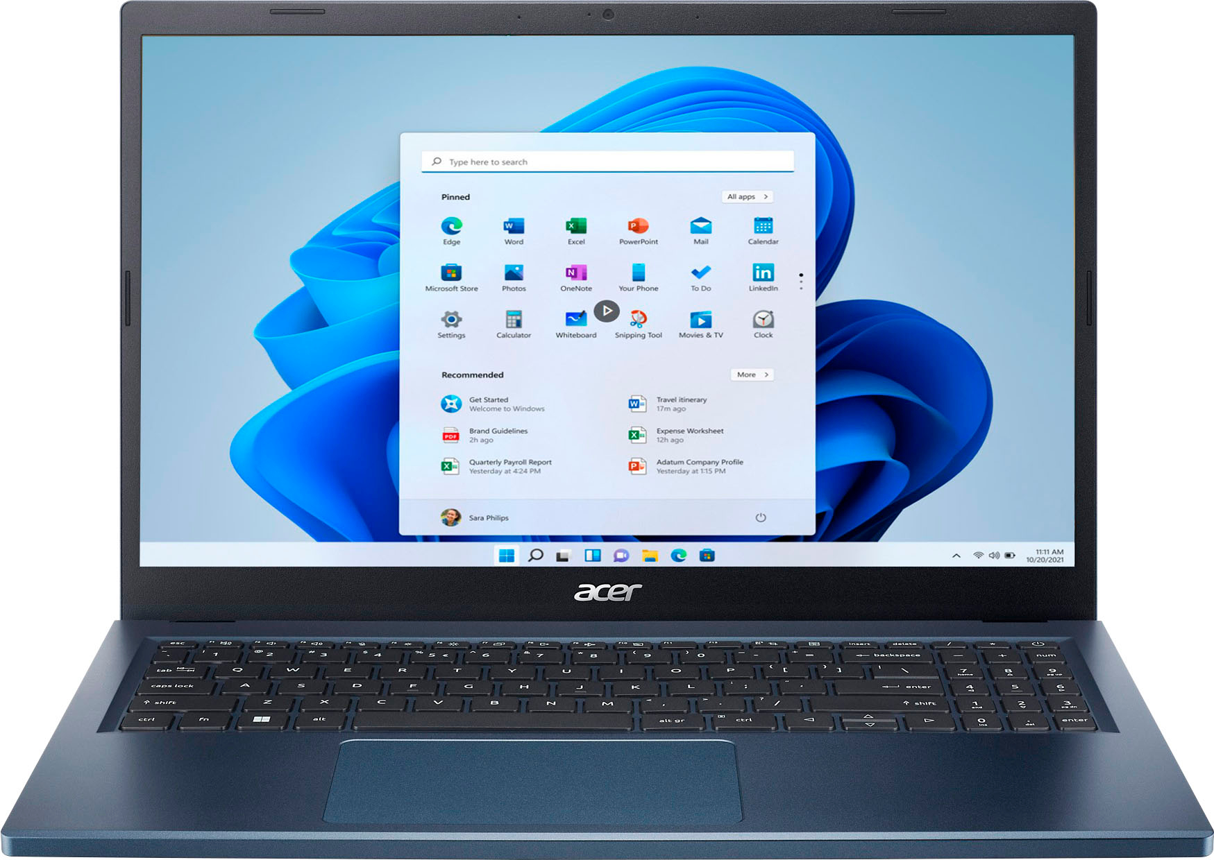 Acer - Aspire 3 Laptop-15.6" Full HD IPS- AMD Ryzen 5 7520U-8GB LPDDR5-512GB NVMe SSD - Steam Blue