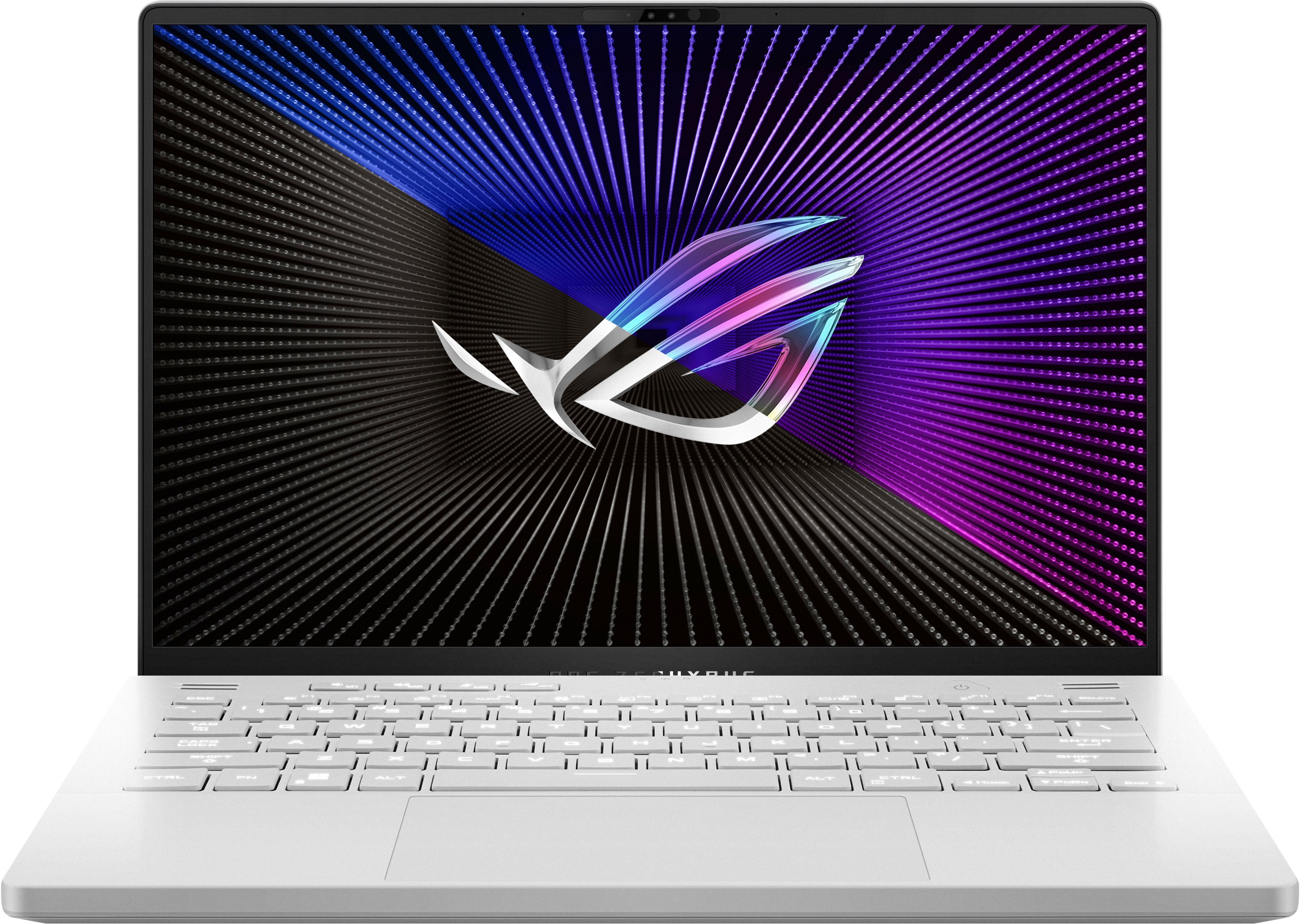 ASUS - ROG 14” 165Hz Gaming Laptop QHD-AMD Ryzen 7 7735HS with 16GB DDR5 Memory – NVIDIA RTX 4050 6G GDDR6 – 512GB PCIe 4.0 SSD - Moonlight White
