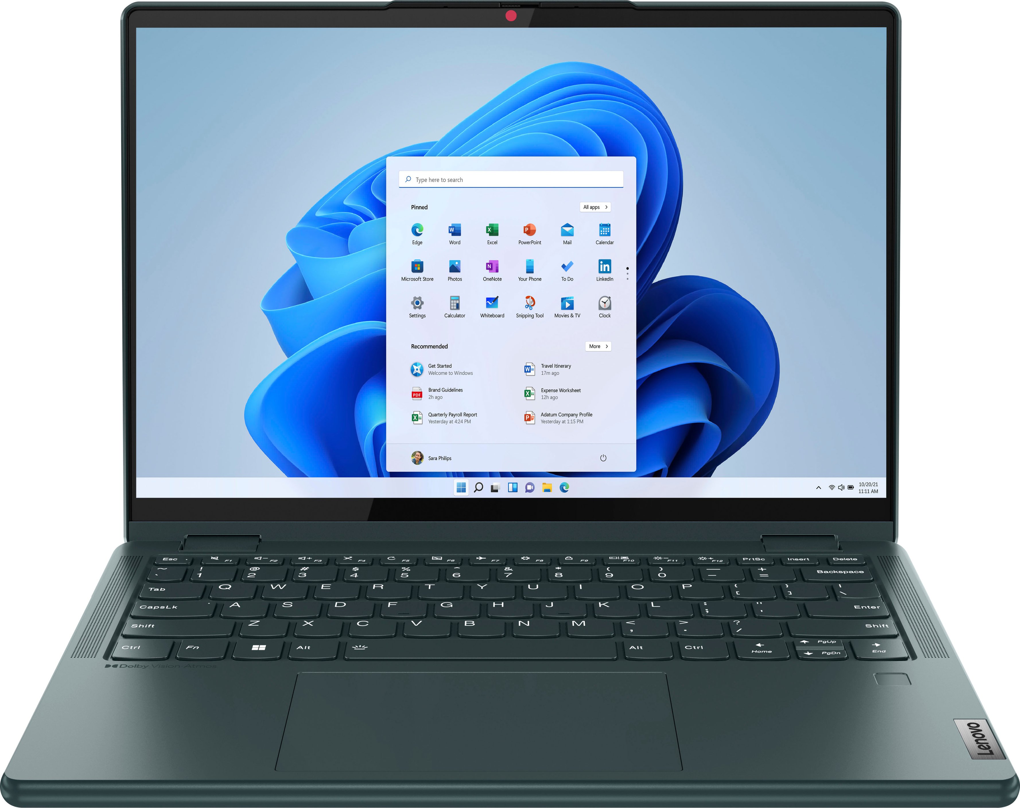 Lenovo - Yoga 6 2-in-1 13.3" WUXGA (1920 x 1200) Touch Laptop -Ryzen 7 7730U with 16GB Memory - 512GB SSD - Dark Teal