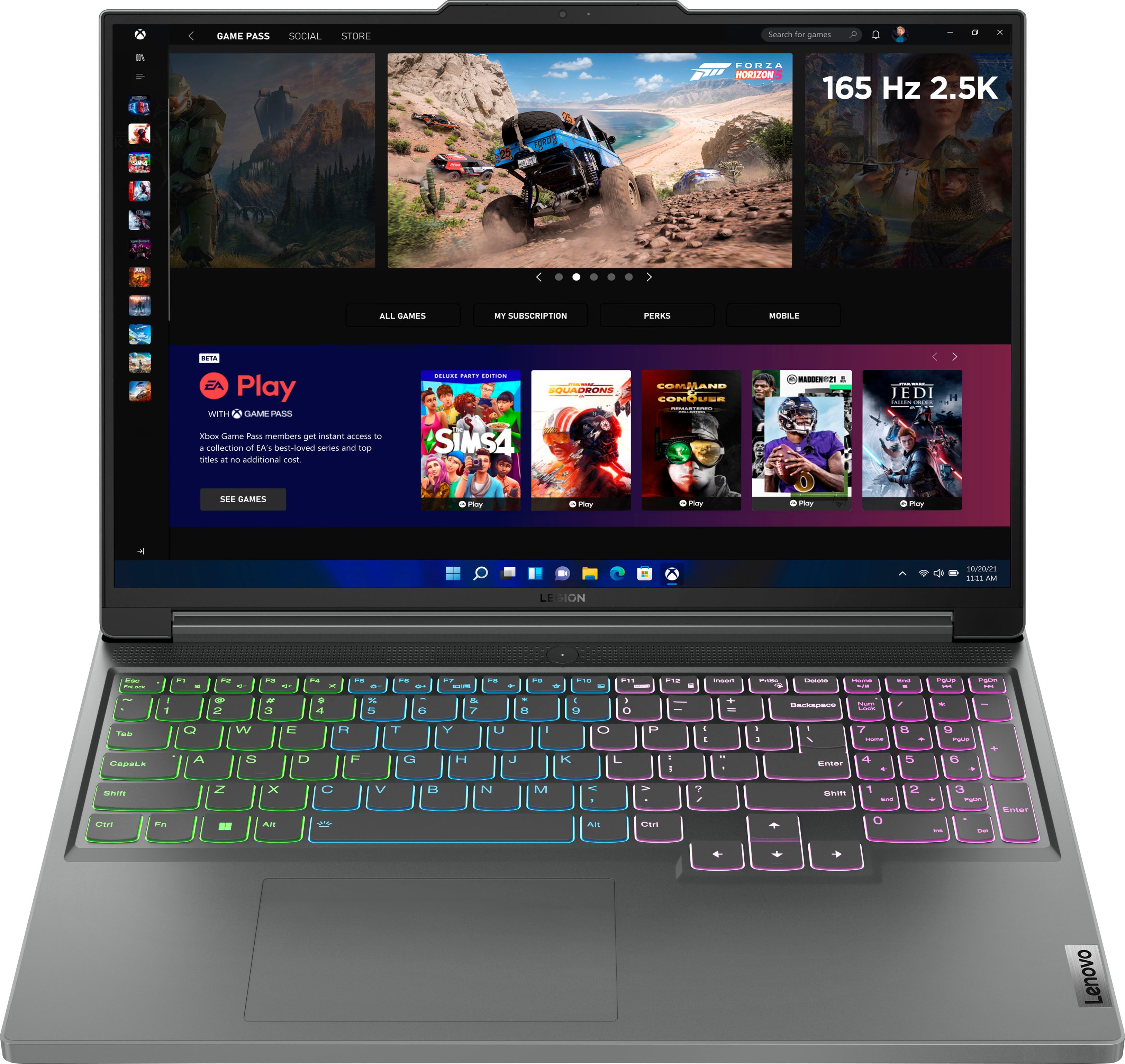 Lenovo - Legion Slim 5 16" Gaming Laptop 2560 x 1600 - Ryzen 7 7840HS with 16GB Memory - NVIDIA GeForce RTX 4060 - 512GB Storage - Storm Grey